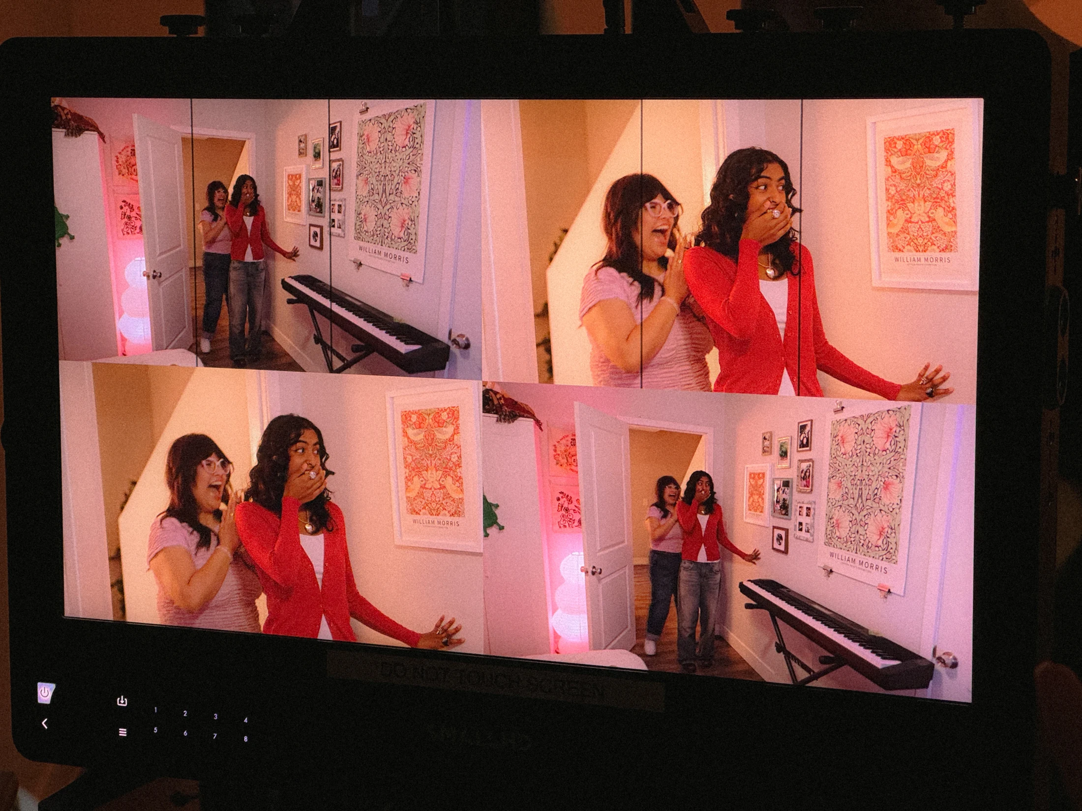 A collage of creators sharing a colorful room transformation